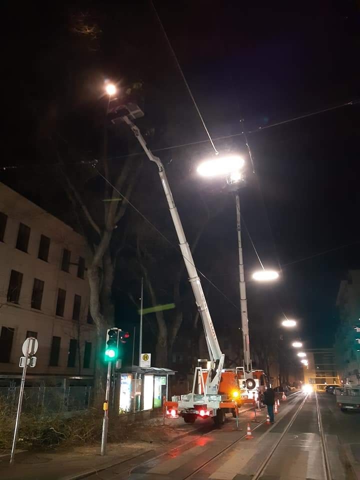 Nachteinsatz in Graz, Österreich