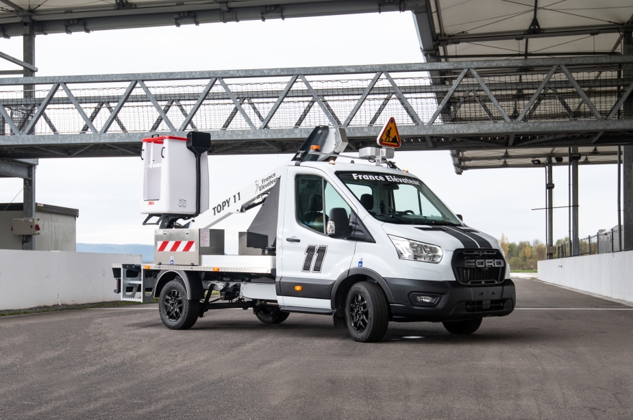 Der TOPY von France Elévateur wird auf der bauma in der Hybrid-Version zu sehen sein.