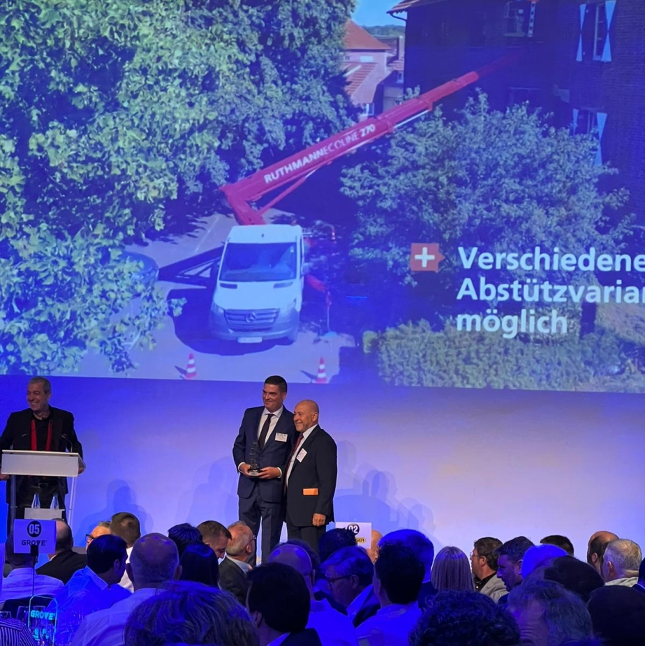 RUTHMANN ECOLINE 270 erhält den MOVICARGA Award 2023 in der Kategorie "LKW-Arbeitsbühnen"