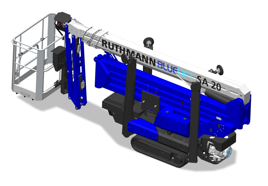 Die neue BLUELIFT SA 20 Raupenarbeitsbühne aus einer anderen Perspektive
