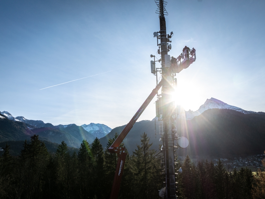 RUTHMANN STEIGER T 570 HF Hybrid von roggermaier im Einsatz in den bayerischen Alpen