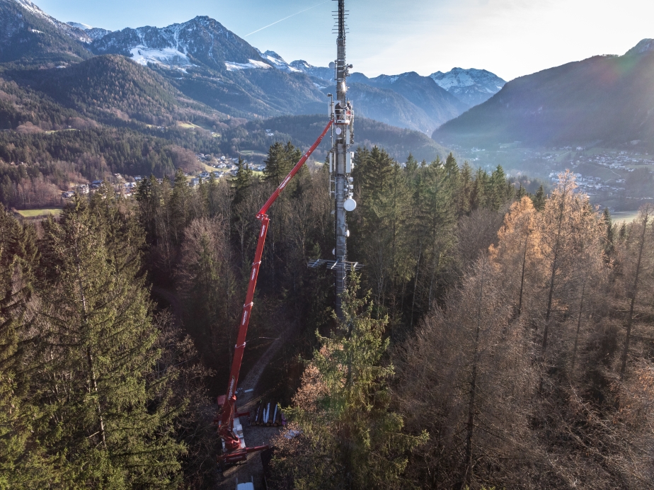 RUTHMANN STEIGER T 570 HF Hybrid von roggermaier im Einsatz in den bayerischen Alpen