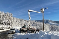 France Elévateur 192 ATL Arbeitsbühne im Schnee